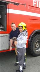 Student with a fireman
